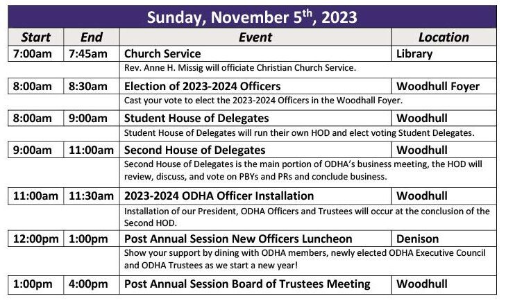 2023 ODHA Annual Session Weekend Schedule1024_3